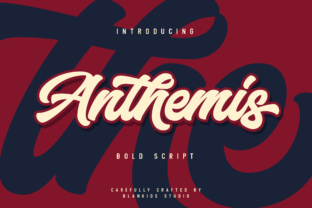 Anthemis: A Bold Script Typeface for Editorial Branding