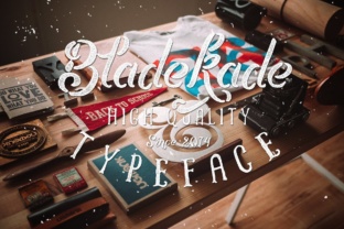 Bladekade Typeface Review: A Stencil Script for Bold Brand Identity
