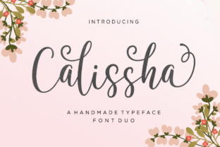 Calissha Duo: A Handmade Script Typeface for Editorial Design