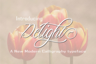 Delight Typeface: Elevating Campaign Visuals with Elegant Script Design