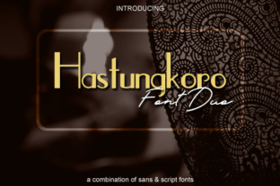 Hastungkoro Duo: The Perfect Script and Sans Serif Pair for Handmade Brands