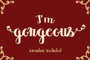 I m Gorgeous Font Review: A Bold Script for Playful Brand Identities