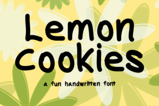 Lemon Cookies: The Perfect Handwritten Font for Cute Craft Projects