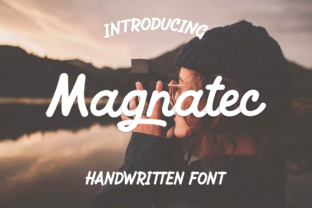 Magnatec: A Handmade Script Font for Polished Brand Identity