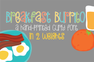 PN Breakfast Burrito: A Whimsical Script Font for Memorable Brand Identity
