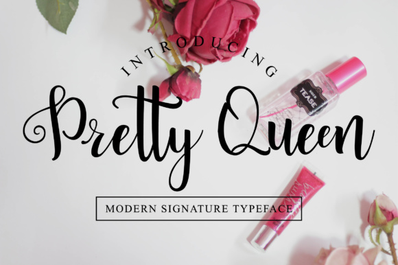 Pretty Queen Typeface Review: A Trendy Script for Modern Brands