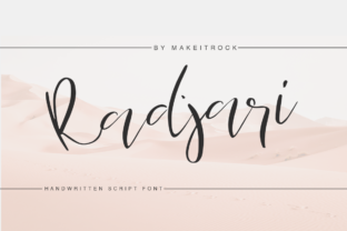 Radjari Typeface: A Gentle Script for Modern Brand Identity