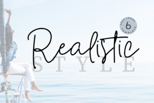Realistic Typeface: A Playful Script for Modern Brand Identity
