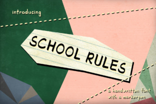 School Rules: A Handwritten Typeface for Editorial Clarity