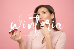 Winteria: A Modern Script Font for Elegant Craft Designs